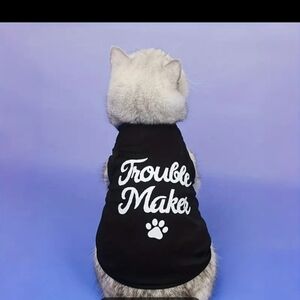 Trouble Maker Black Dog Shirt